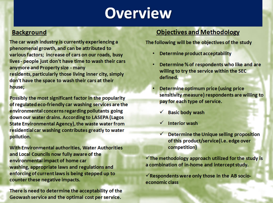 Car Wash Concept Study - A Market Research by Dynamicnifty International